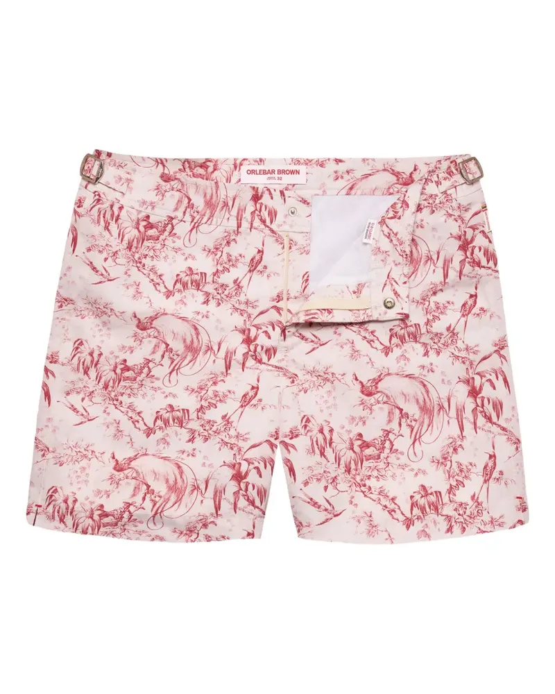 Orlebar Brown Bulldog Zephra graphic-print swim shorts - Rosa Rosa