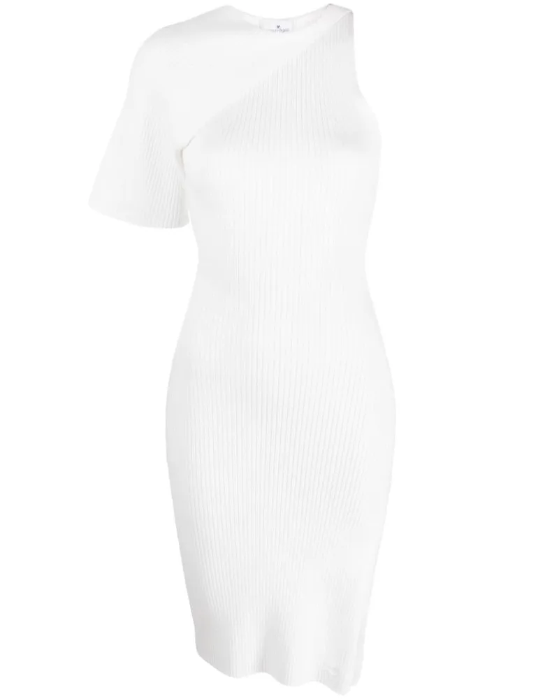 Courrèges Asymmetrisches Midikleid - Weiß Weiß