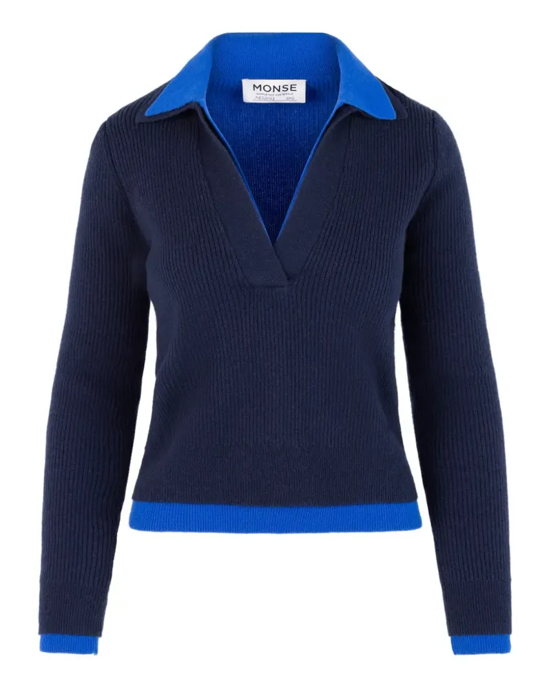 Monse Pullover im Layering-Look - Blau Blau