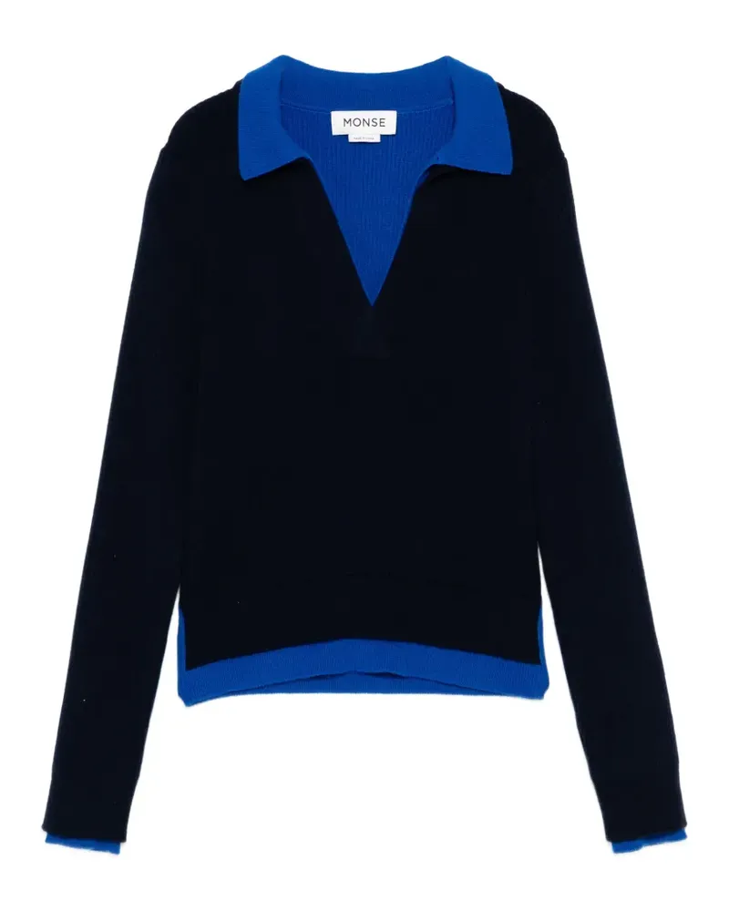 Monse Pullover im Layering-Look - Schwarz Schwarz