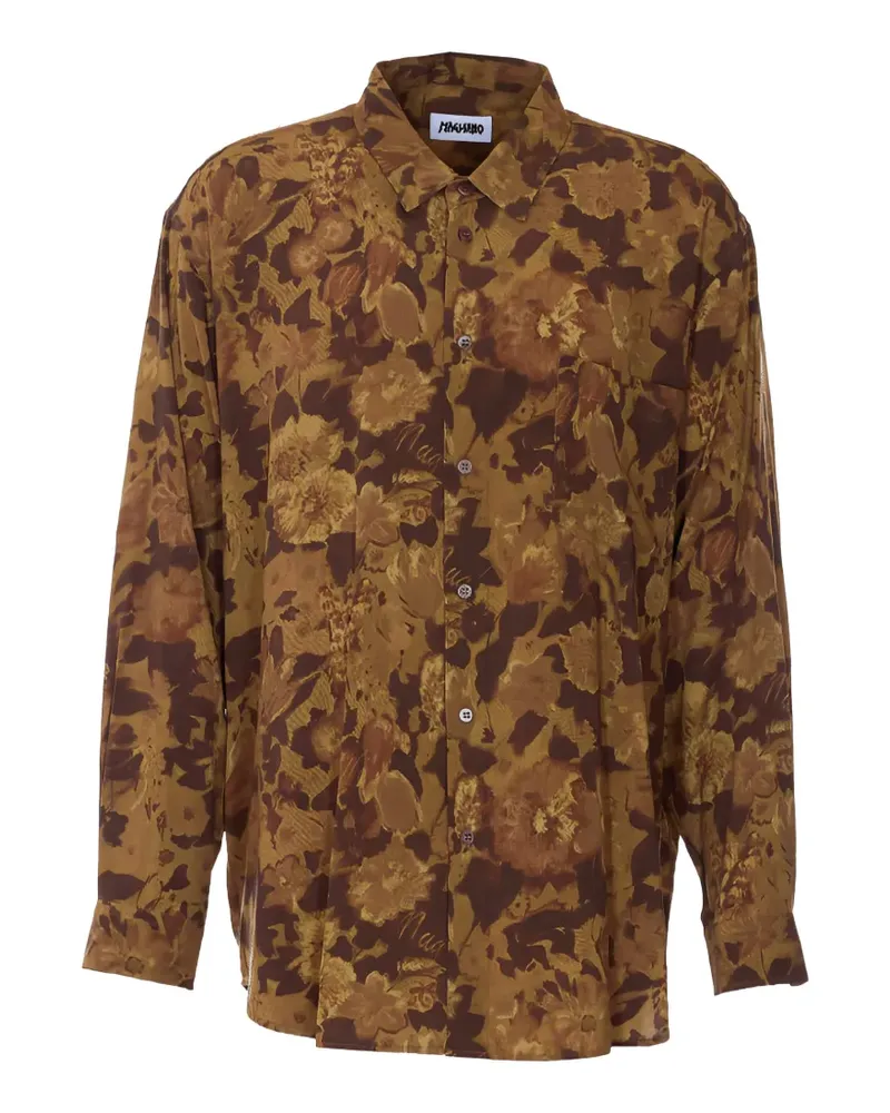 Magliano floral-print long-sleeve shirt - Braun Braun