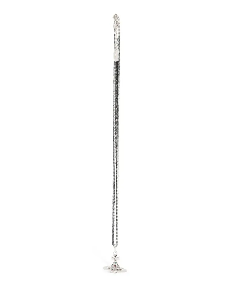 Vivienne Westwood Halskette mit Orb-Anhänger - Silber Silber