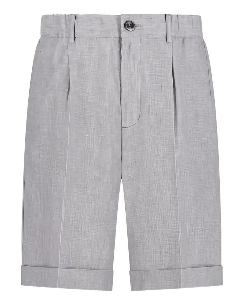 Herno Shorts mit Bundfalten - Grau Grau