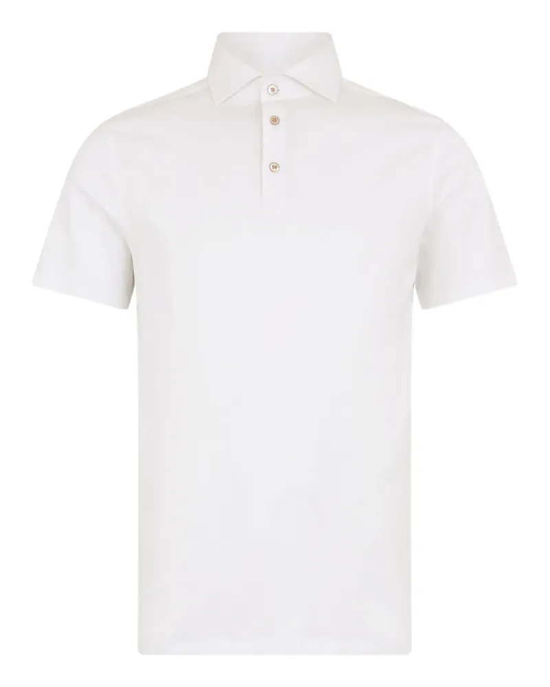 Boglioli Klassisches Poloshirt - Weiß Weiß