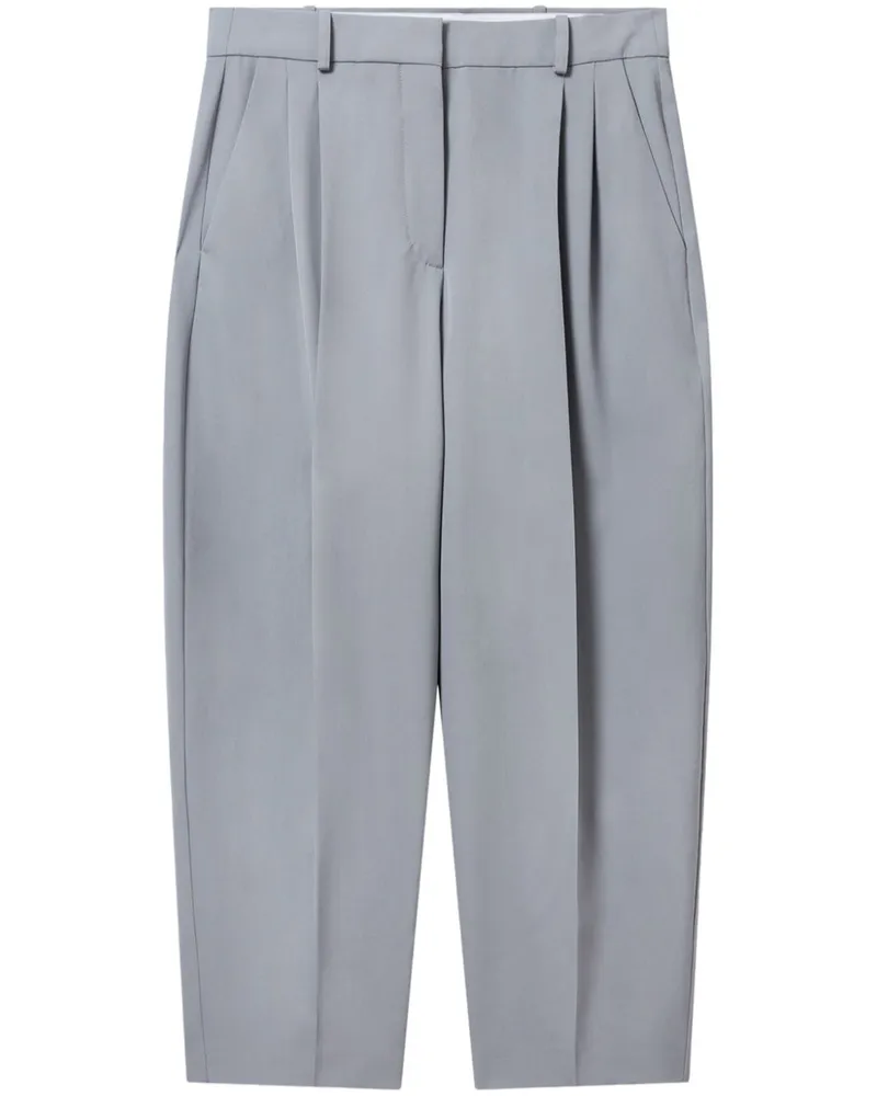 Stella McCartney Iconic Cropped-Hose mit Falten - Grau Grau