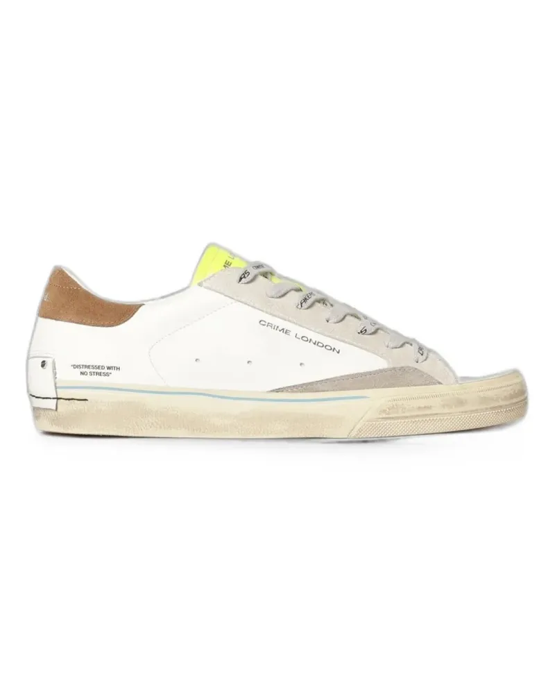 Crime Distressed 2.0 leather sneakers - Weiß Weiß