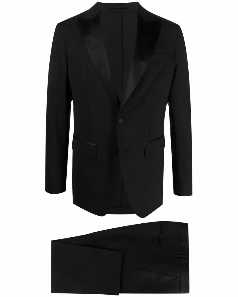 Dsquared2 Einreihiger Mantel - Schwarz Schwarz