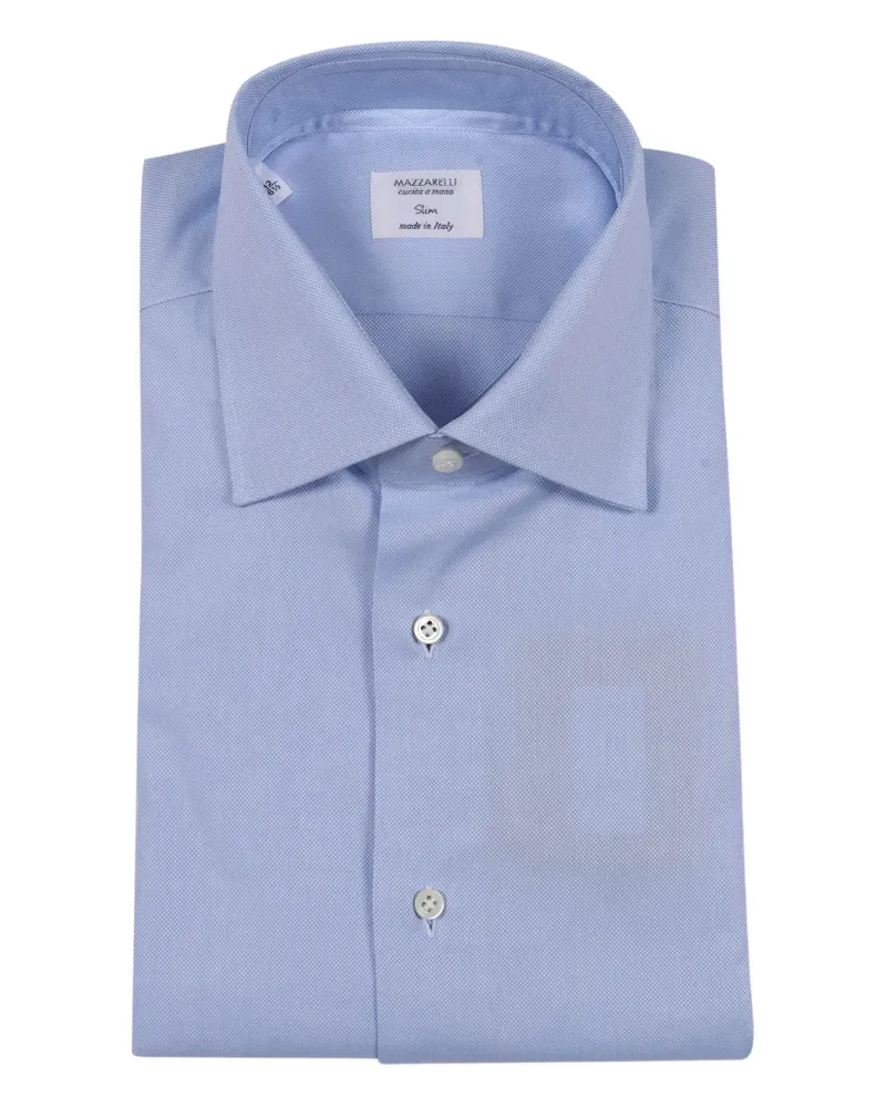 MAZZARELLI Royal Oxford-Hemd - Blau Blau