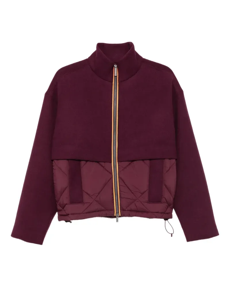 K-Way Mandie Jacke mit gesteppten Einsätzen - Violett Violett