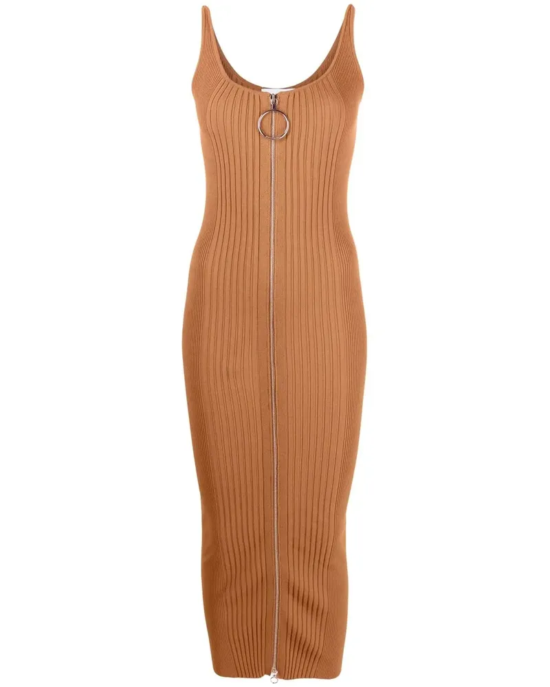 Paco Rabanne Ärmelloses Strickkleid - Braun Braun