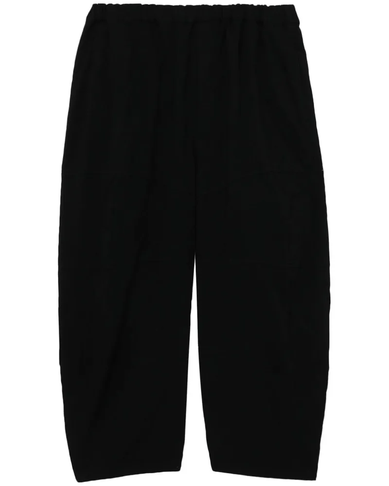 Comme des Garçons Cropped-Hose mit Stretchbund - Schwarz Schwarz
