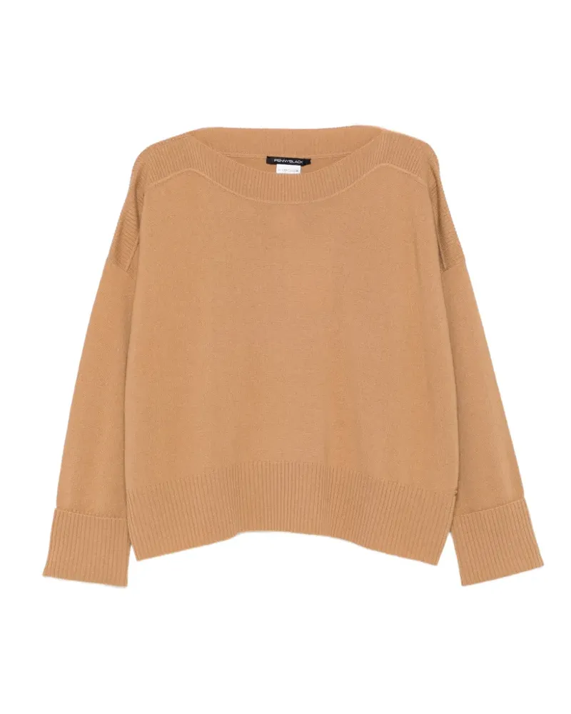 Pennyblack Pullover mit U-Boot-Ausschnitt - Nude Nude