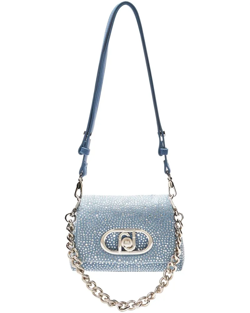 Liu Jo LaPuffy Schultertasche aus Denim - Blau Blau