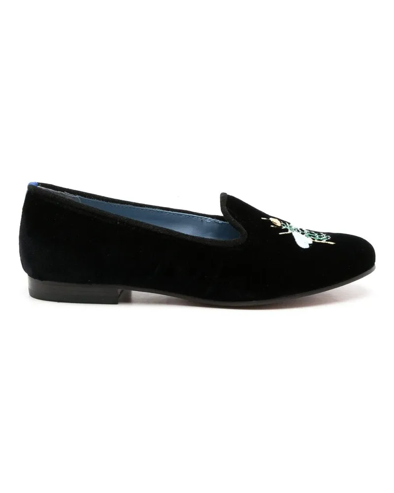 Blue Bird Bestickte Loafer - Schwarz Schwarz