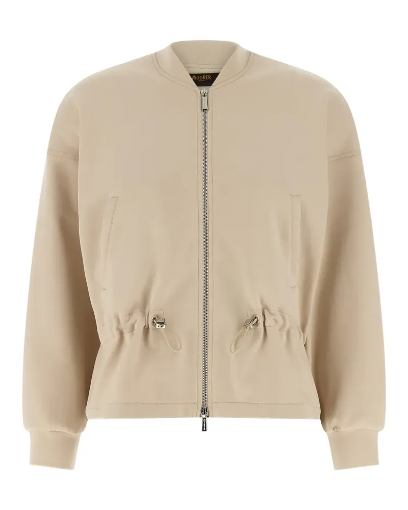 MOORER Sweatshirtjacke mit Reißverschluss - Nude Nude