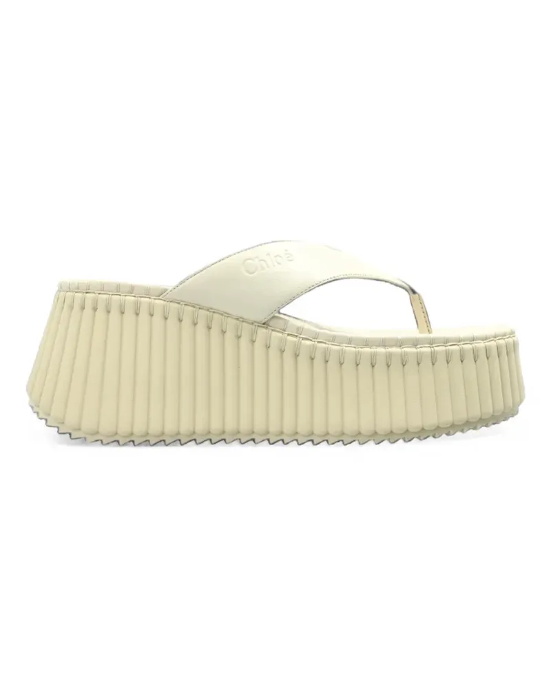 Chloé Sandalen mit Flatform-Sohle - Nude Nude
