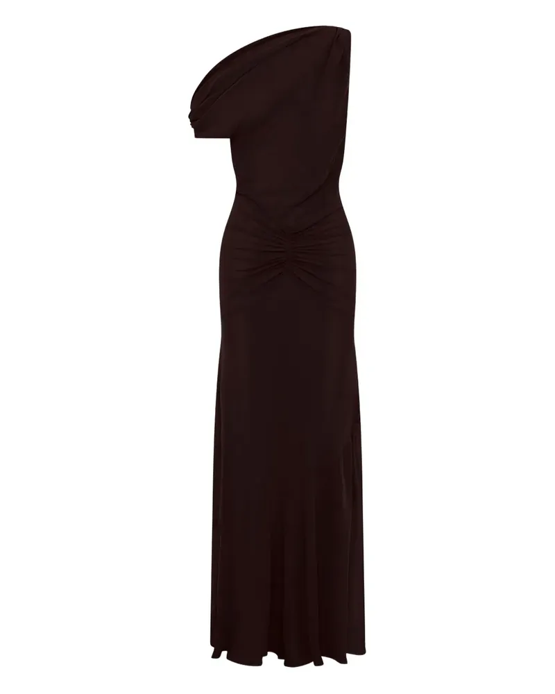 NICHOLAS Elza one-shoulder maxi dress - Braun Braun