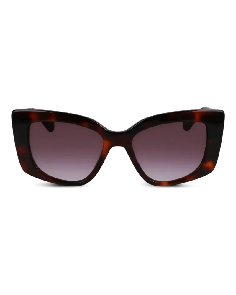 Liu Jo Sonnenbrille mit Logo-Schild - Braun Braun