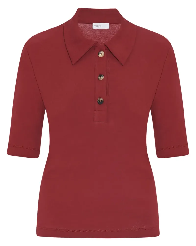 Rosetta Getty Poloshirt aus Bio-Baumwolle - Rot Rot