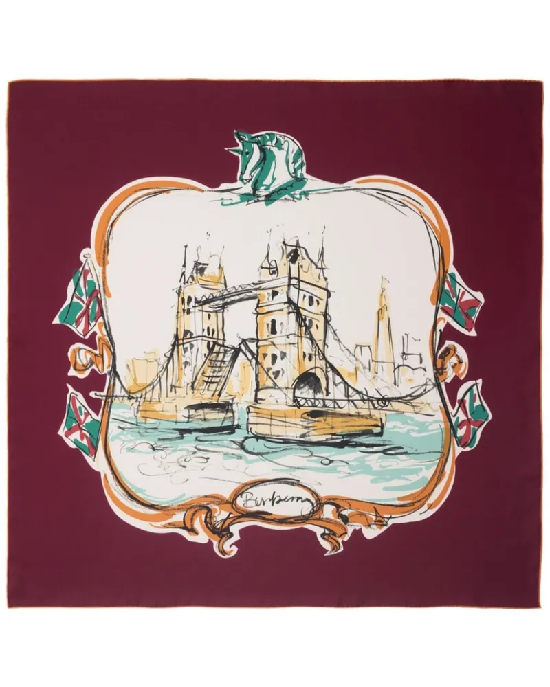 Burberry Tower Bridge Schal - Rot Rot