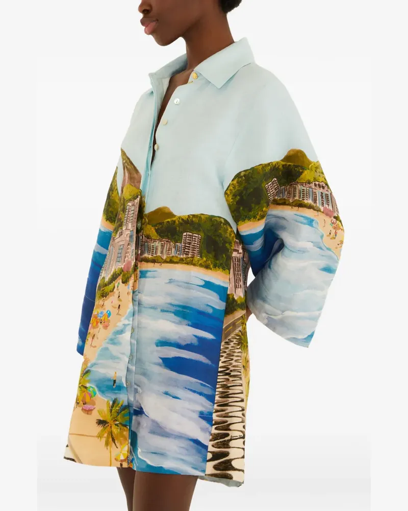 FARM Rio Kleid mit Print - Blau Blau