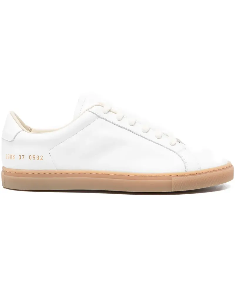 Common Projects Sneakers mit Ledersohle - Weiß Weiß