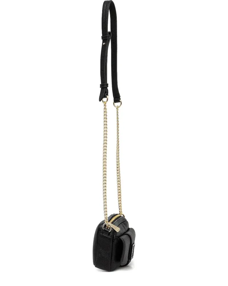 Armani Exchange Mini Umhängetasche mit Logo-Schild - Schwarz Schwarz