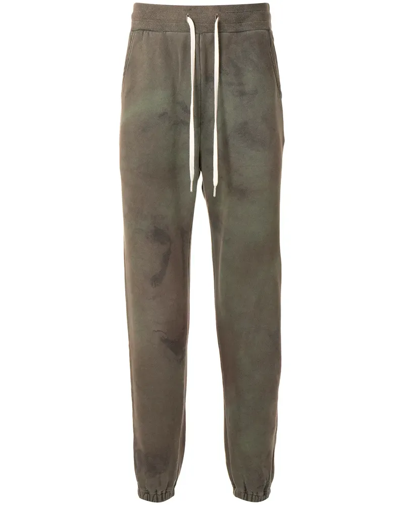 John Elliott + Co Jogginghose mit Batik-Print - Grün Grün