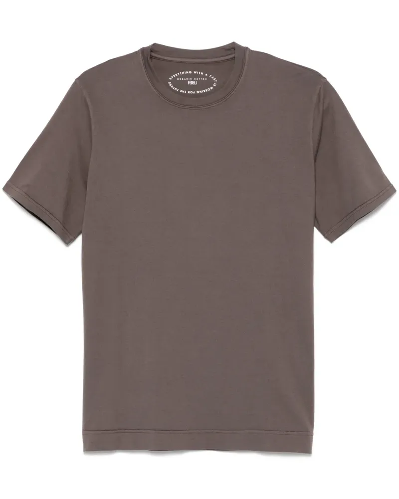 Fedeli T-Shirt aus Jersey - Braun Braun