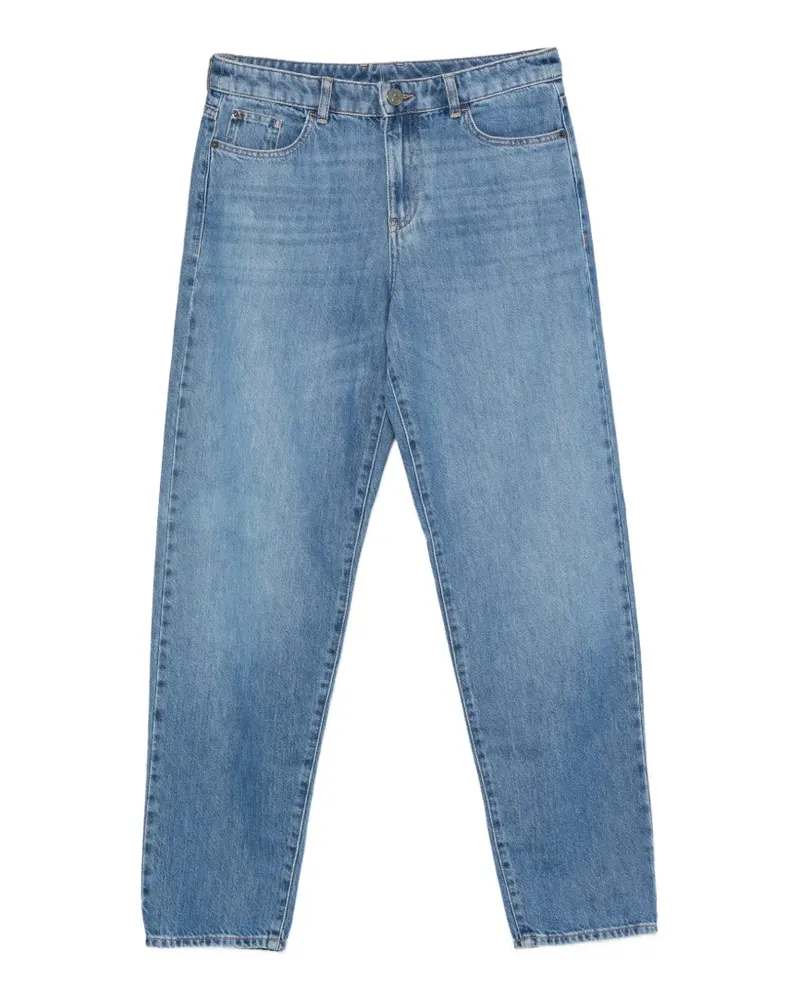 Emporio Armani logo-plaque jeans - Blau Blau