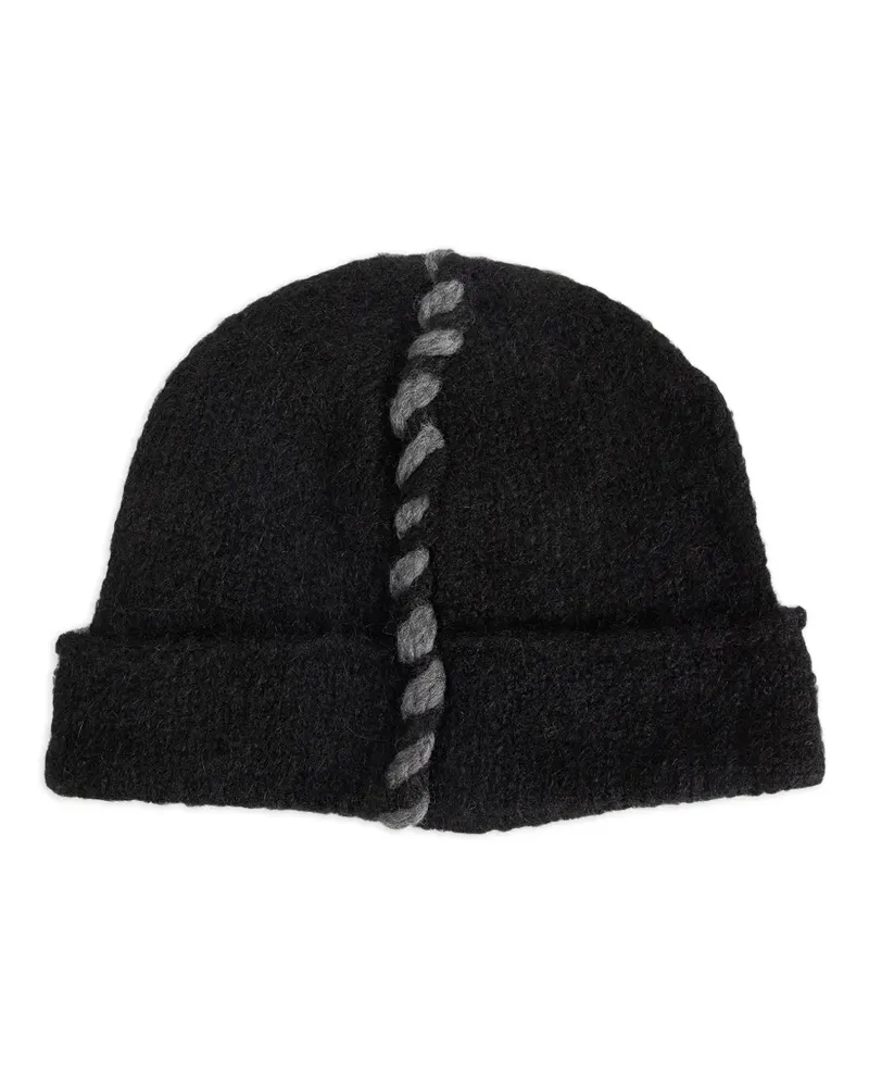 THOM KROM braided beanie hat - Schwarz Schwarz
