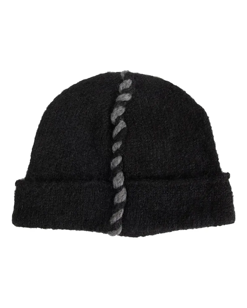 THOM KROM braided beanie hat - Schwarz Schwarz