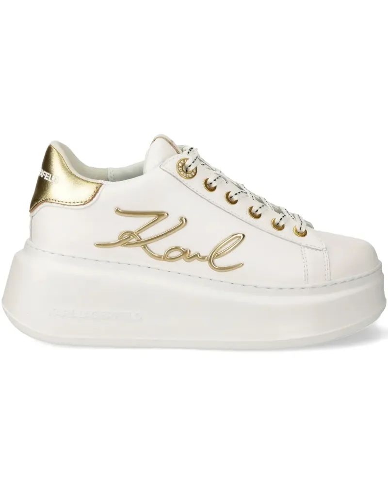 Karl Lagerfeld Sneakers mit Logo-Patch - Weiß Weiß