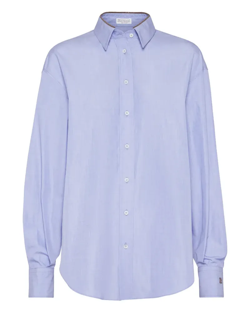 Brunello Cucinelli Langärmeliges Hemd - Blau Blau