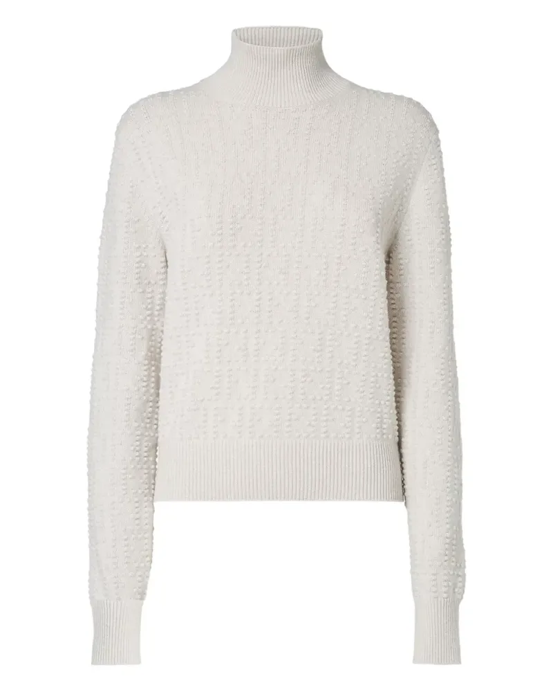 Fendi Strukturierter Rollkragenpullover - Nude Nude