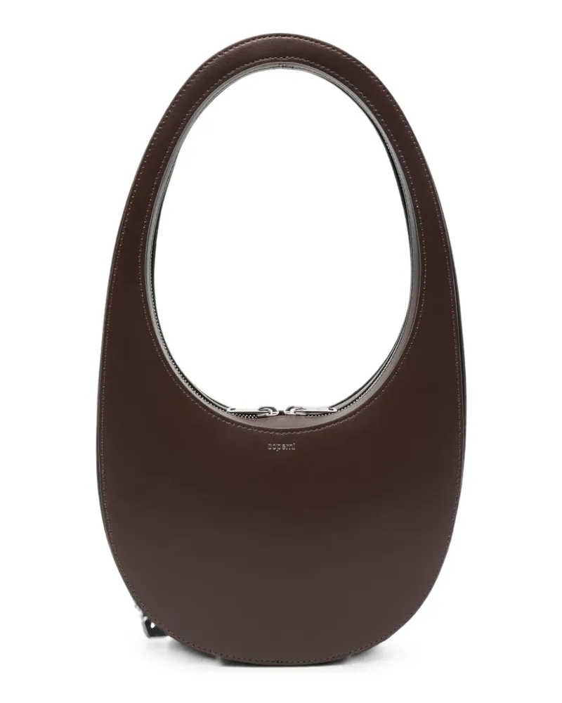 COPERNI Swipe leather shoulder bag - Braun Braun
