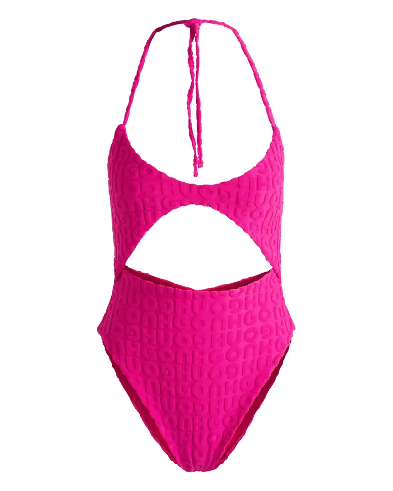 HUGO BOSS Badeanzug mit Cut-Out - Rosa Rosa