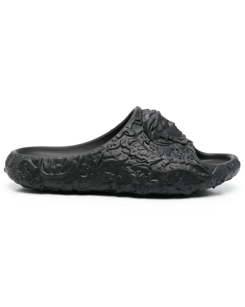 Versace Medusa Dimensions Pantoletten - Schwarz Schwarz