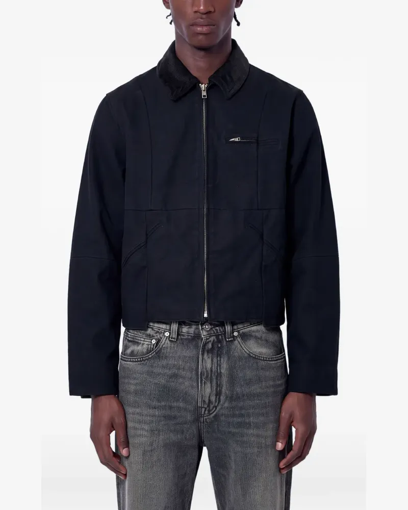 VETEMENTS Jacke mit Cordkragen - Schwarz Schwarz