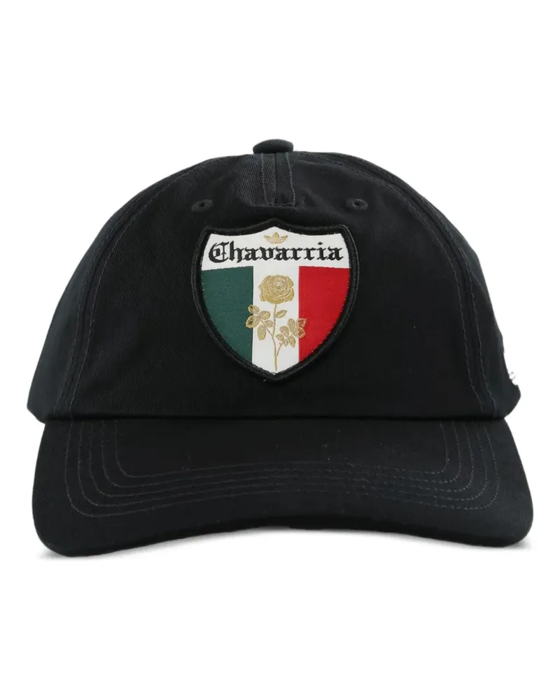 adidas logo-patch baseball cap - Schwarz Schwarz