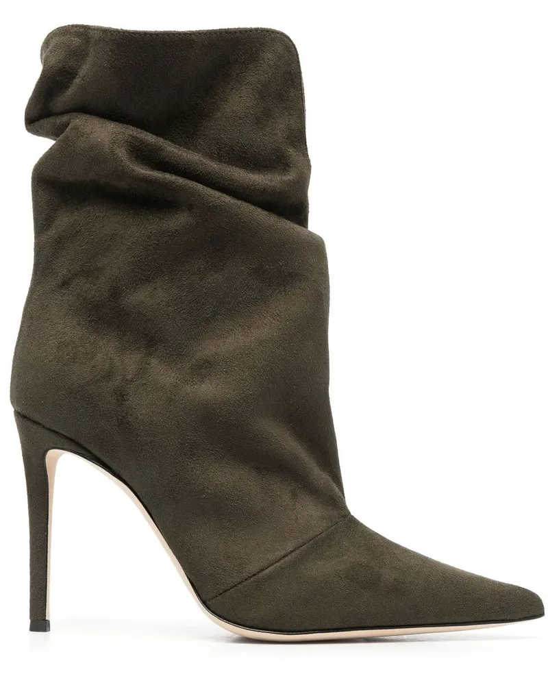 Giuseppe Zanotti Spitze Stiefeletten aus Wildleder - Grün Grün