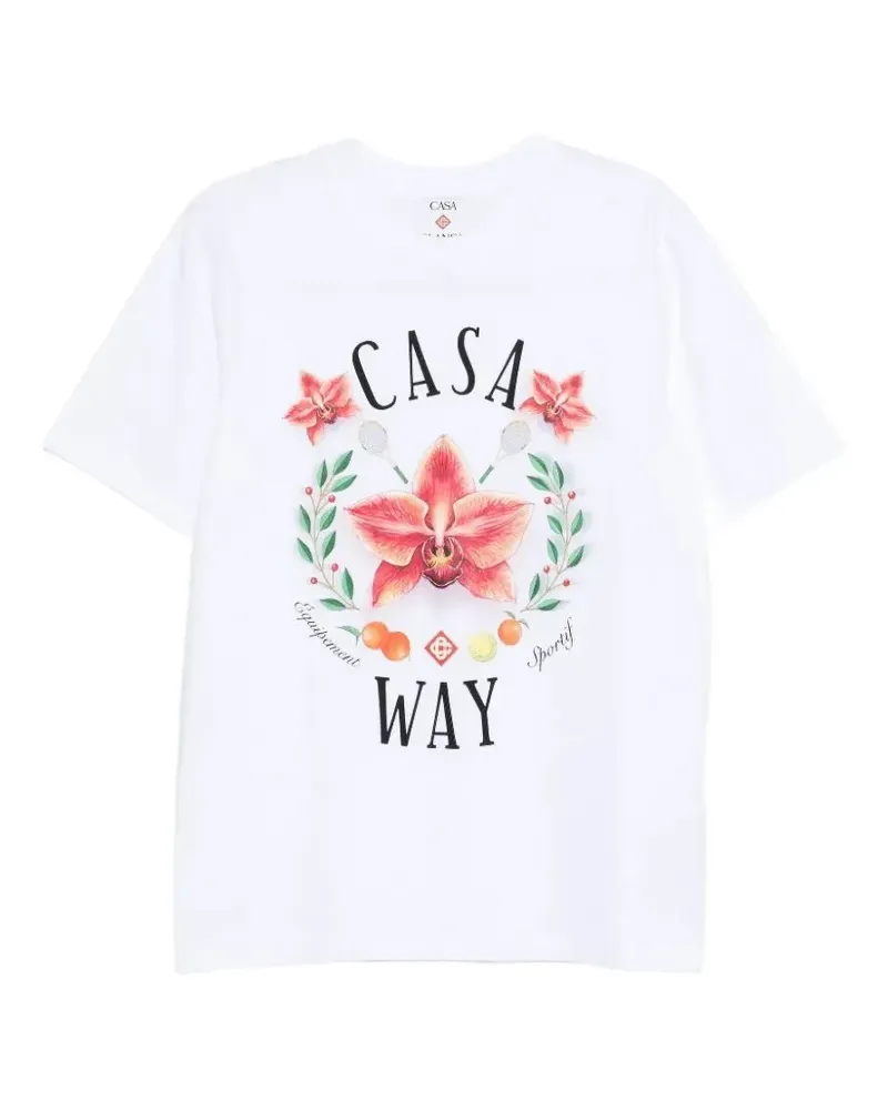 Casablanca Paris logo-print T-shirt - Weiß Weiß