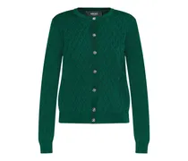 Cardigan mit rundem Ausschnitt - Grün