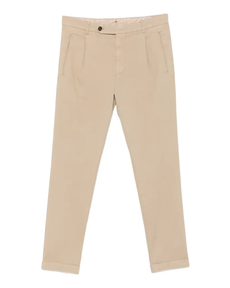 Berwich pleated straight-leg trousers - Nude Nude