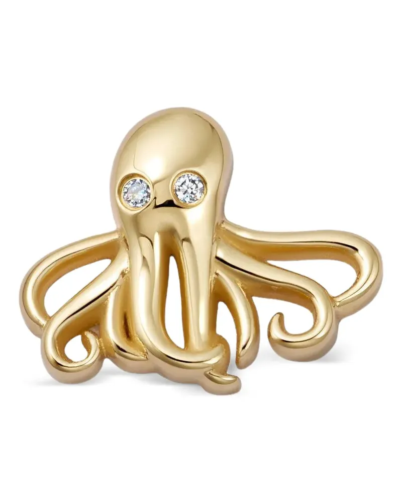 Loquet Oktopus-Anhänger mit Diamant - Gold Gold