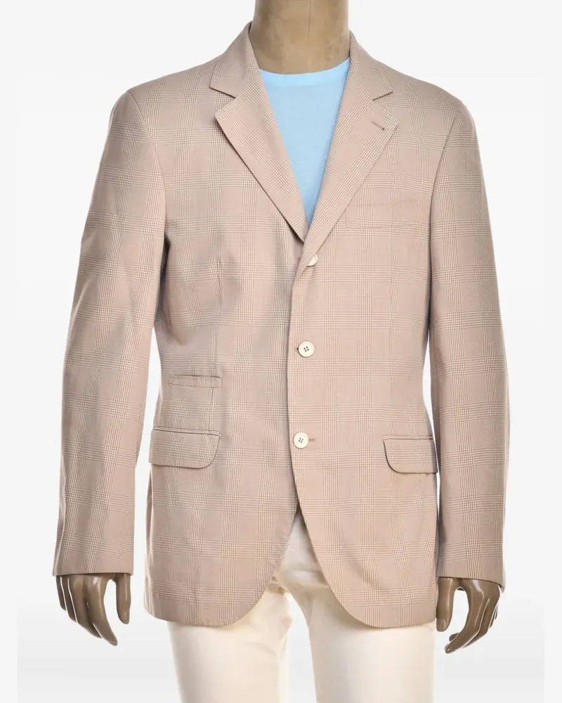 Brunello Cucinelli Karierter Blazer - Rosa Rosa