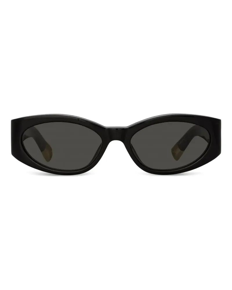 Jacquemus The Ovalo Sonnenbrille - Schwarz Schwarz