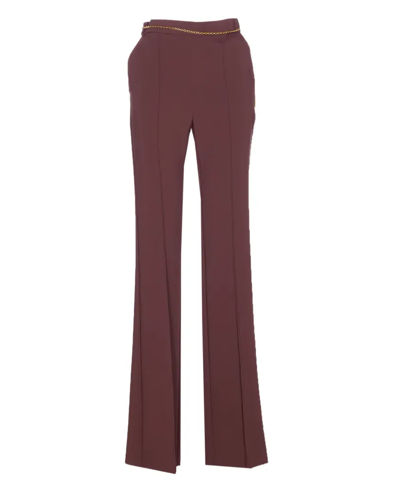 Elisabetta Franchi Hose mit Kettengürtel - Rot Rot
