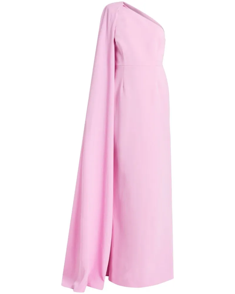 Rebecca Vallance Asymmetrisches Abendkleid Rosa