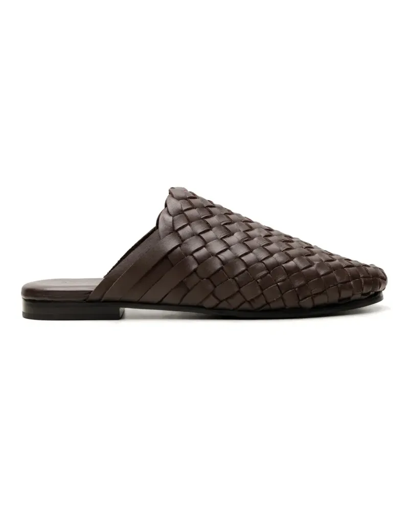 St. Agni Gewebte Bunto Mules - Braun Braun